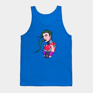 Cyberpunk Chick 3 Tank Top